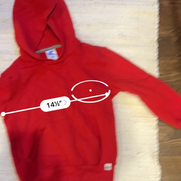 Russell Athletic Classic Red Kids Hoodie - Picture 2 of 4
